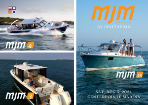 MJM Yachts by Invitation event in Door County Wisconsin hosted by CenterPointe Yacht Services LLC